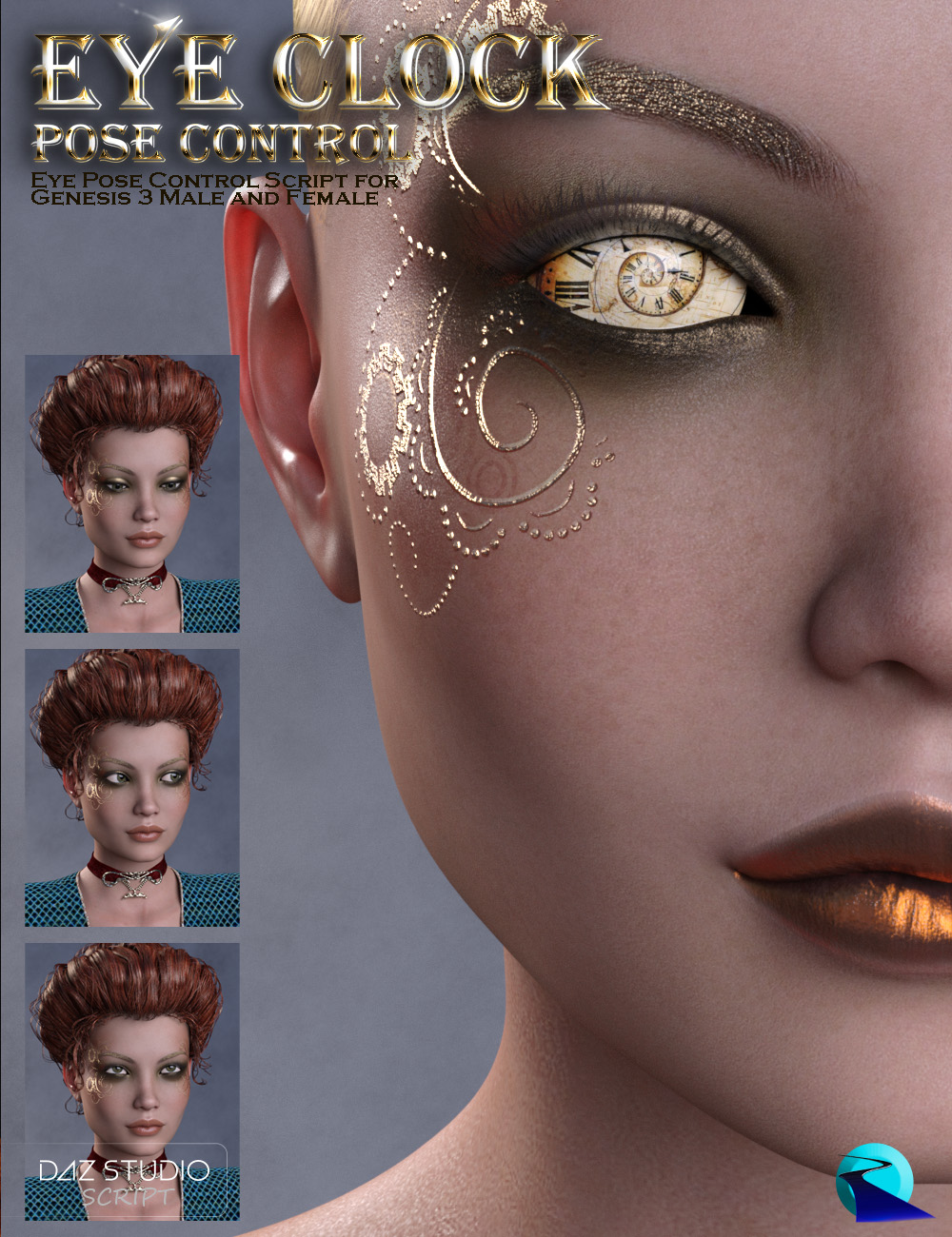 00 main eye clock pose control for genesis 3 males and females daz3d dHA2Vf15