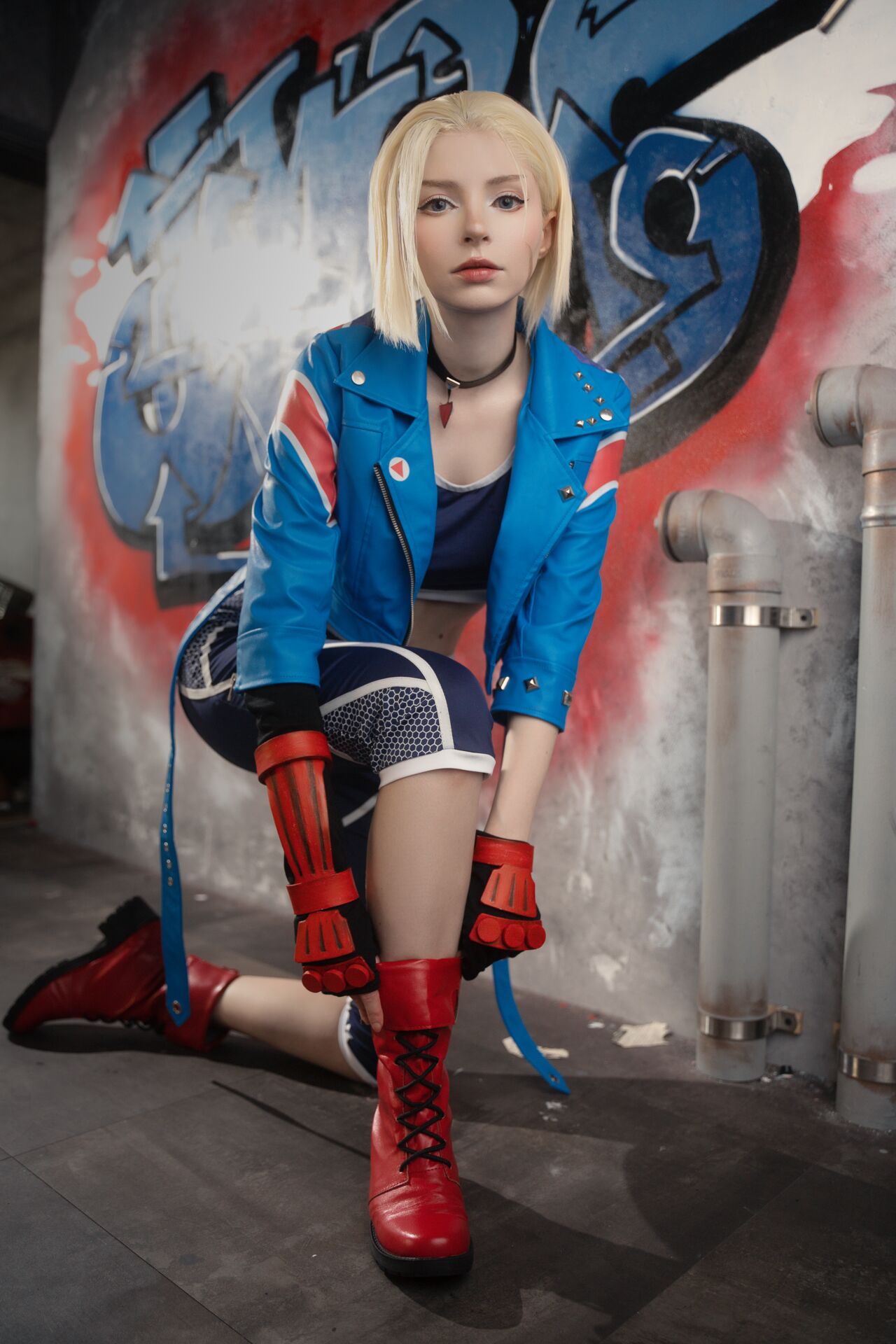 Красивый косплей Cammy White от Peachmilky girl