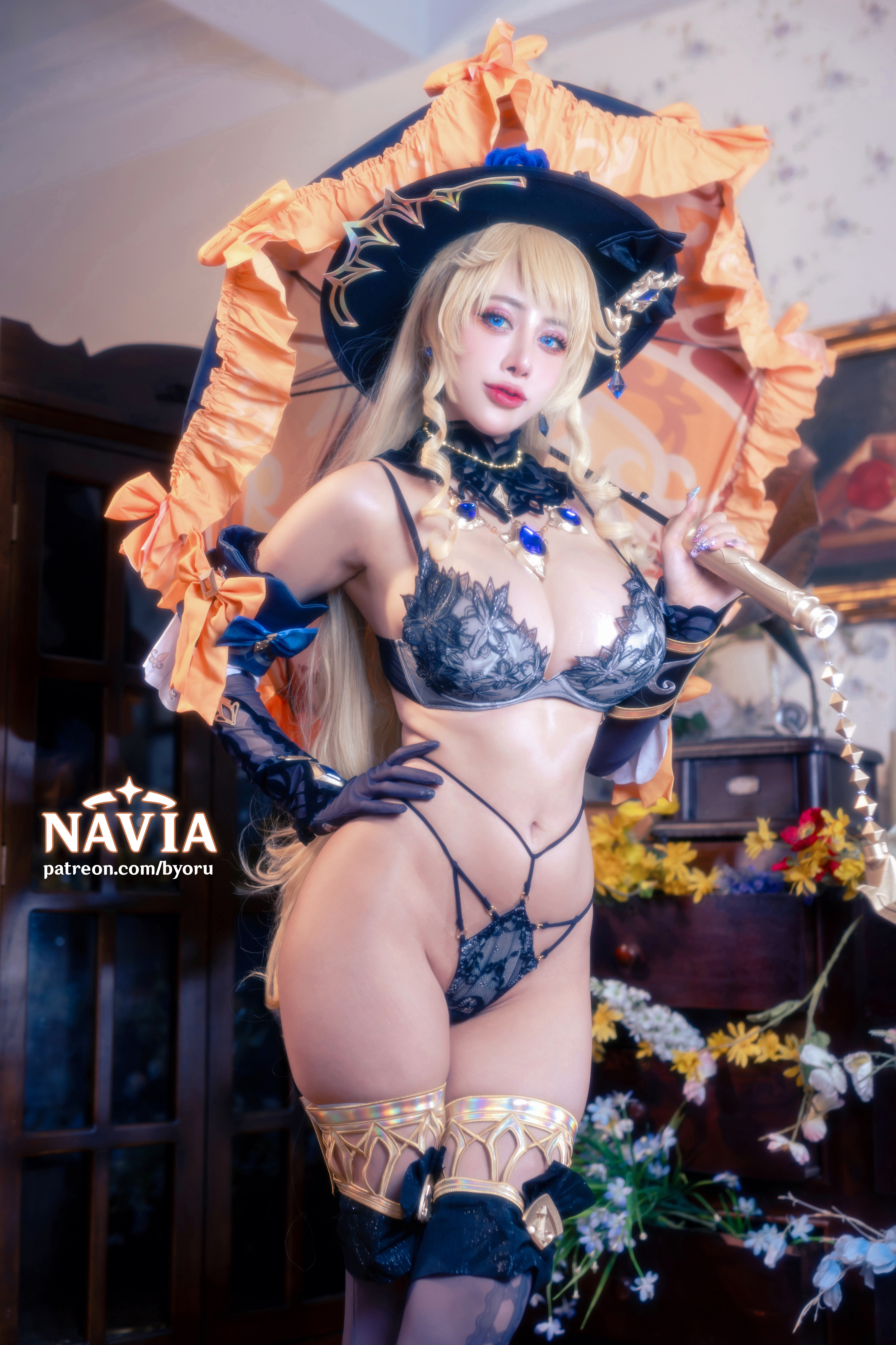 Добротный cosplay Navia (Genshin Impact) by Byoru футфетишистам на заметку