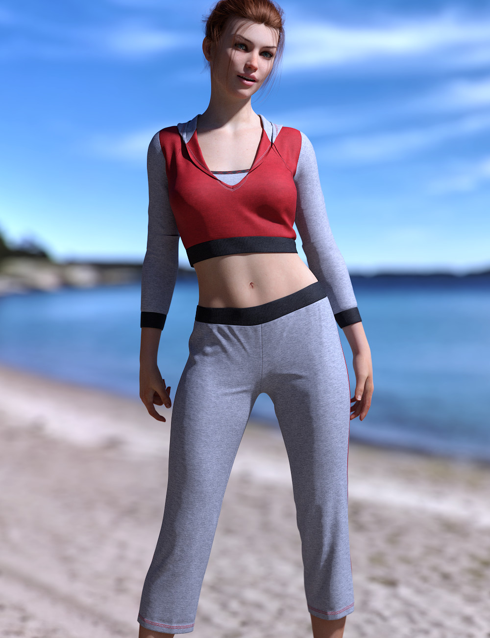 dForce Summer Fit Outfit for Genesis 8 and 8.1 Female (Repost)